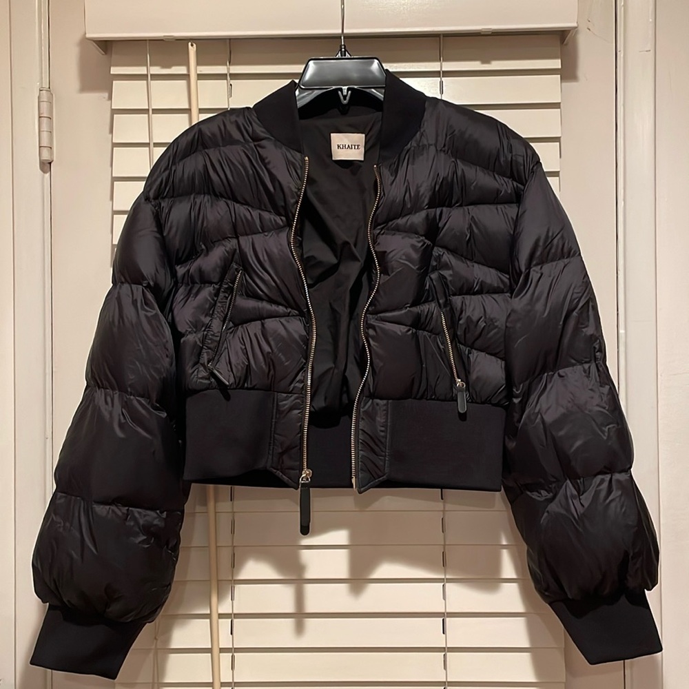 KHAITE, Down Puffer Crop Jacket, Size M NWOT